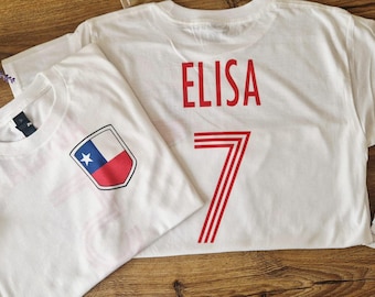 Chile Personalised Football Fan Kids T-shirt