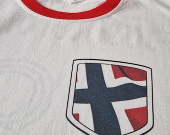 Norway Personalised Football Ringer T-shirt