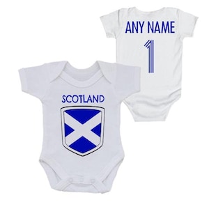Scotland Personalised Football Bodysuit