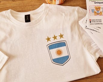 Argentina Football Personalised Kids T-shirt
