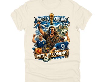 Skottlands VM 2026 Braveheart T-shirt för herr, dam och barn