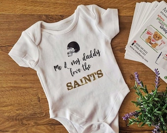 American Football "Me and My Daddy Love" Personalised Bodysuit