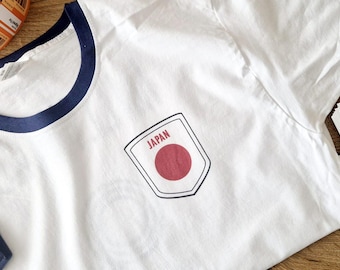 Camiseta personalizada de fútbol de Japón con ringer
