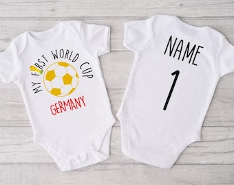 Germany My First World Cup Personalized Football Bodysuit