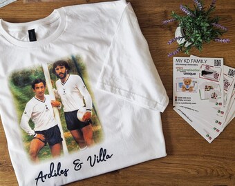 Ardiles & Villa Football Fan T-shirt