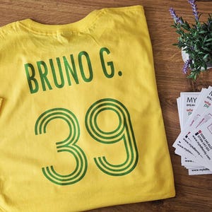 T-shirt voetbalfan Brazilië Brazilië Bruno Guimarães