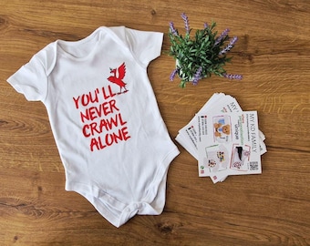 You'll Never Crawl Alone Personalised Football Bodysuit