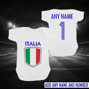 Italia Personalised Football Bodysuit