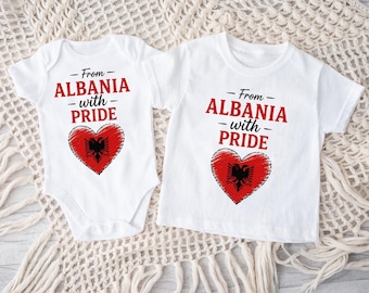 From Albania with Pride Kids T-shirt or Bodysuit