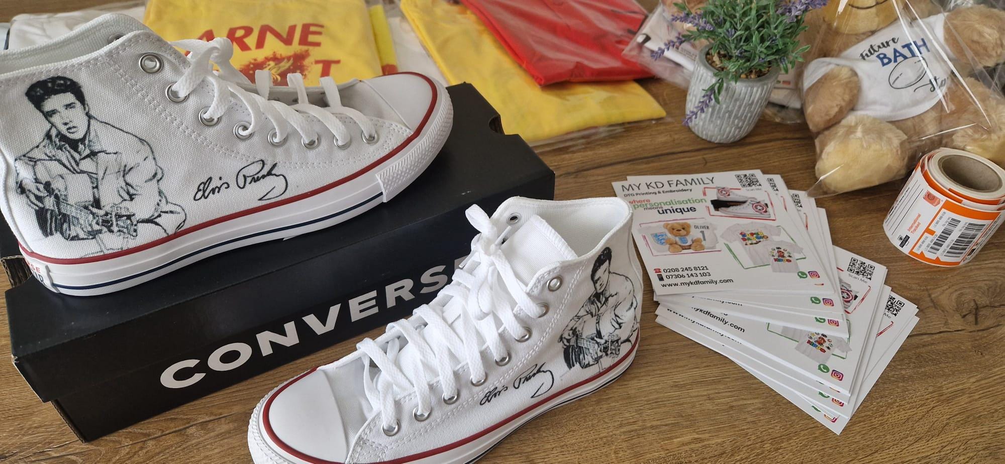 Elvis Presley Inspired All Star Chuck Taylor High Top Converse - Etsy