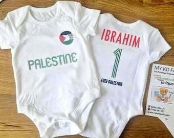 Palestine Personalised Football Bodysuit