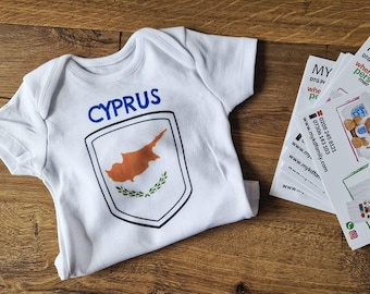 Cyprus Personalised Football Bodysuit