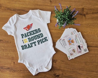 American Football "1st Round Draft Pick" Personalised Bodysuit