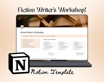 Fiction Writer's Notion Template | Novel Writing Planner | Character Profiles, Worldbuilding Vault, NaNoWriMo, Story Bible