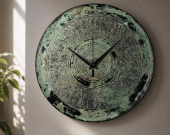 Artistic Metal Wall Clock, Colorful UV Printed, Silent Mechanism, Modern Decor