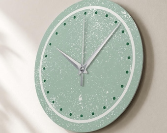 Large Rustic Metal Wall Clock, Silent Roman Numeral Farmhouse Decor