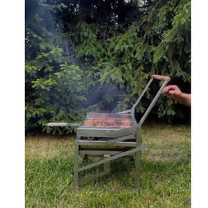 Stainless Steel BBQ Grill Set - Outdoor Cooking Tools for Camping & Backyard Barbecue - Heavy-Duty Barbecue Accessories - Piece BBQ Utensil