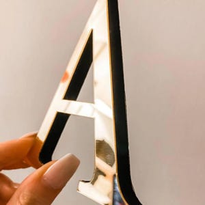 Custom Mirror Acrylic Name Sign | Gold Laser Cut Letters for Wall Decor, Office Branding, Wedding Backdrop, Business Logo, Nursery Gift
