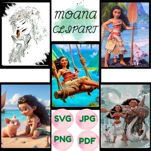 Tropische eilandprinsen clipartbundel, Hawaiiaans meisje clipart, Ocean Adventure Art, Polynesische partij, illustratie, digitale download, kunst aan de muur, kunst aan de muur png