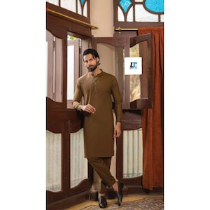 Men&#39;s Pathani suit for eid kurta pajama set good and best quality plus size cotton kurta set premium stitched soft cotton kurta