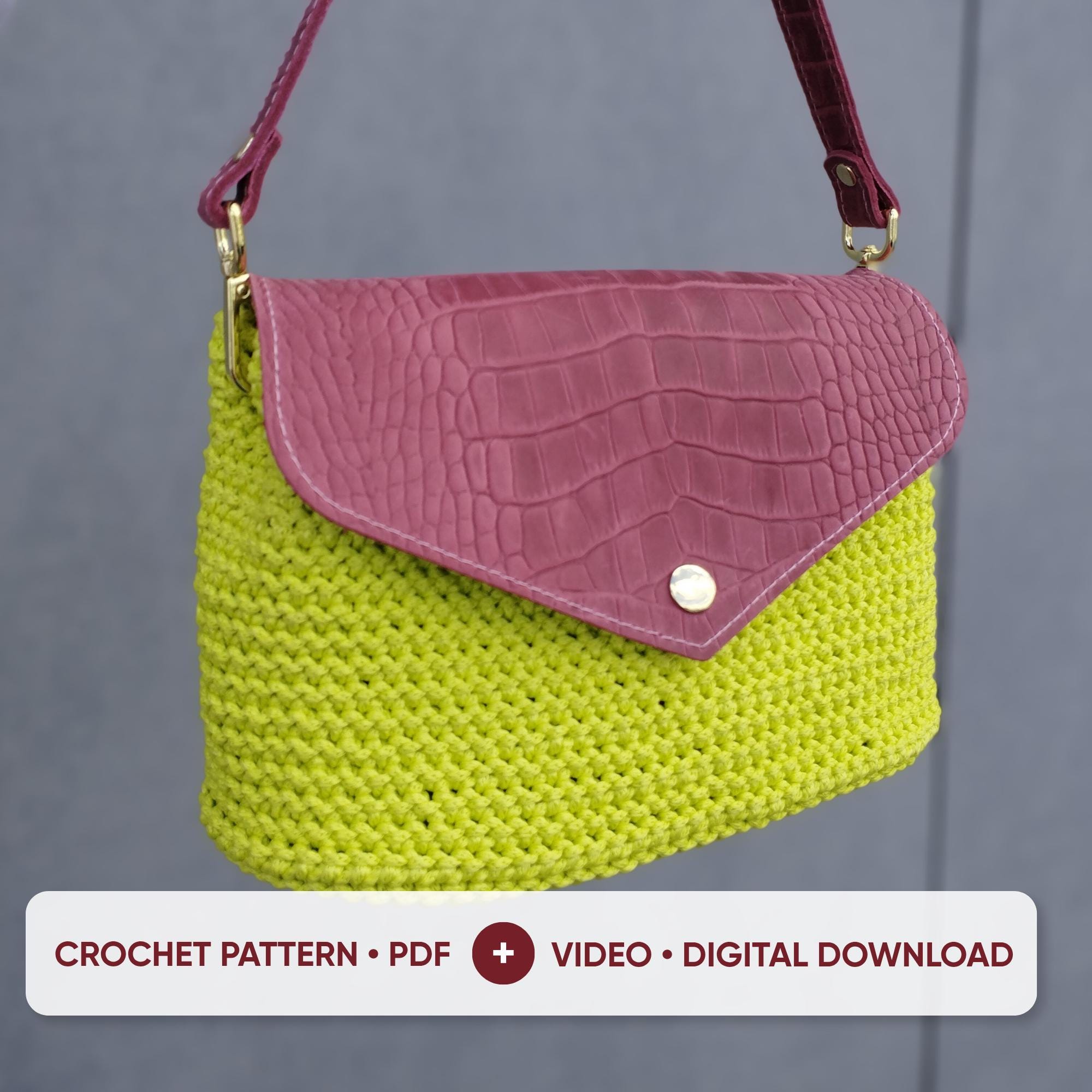 31 Crochet Sling Bags with Crossbody Bags, Tote Bags, and Keychain Styles 6 Crochet Sling Bag with Video