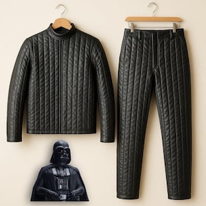Quilted Leather Suit – Darth Vader Inspired Cosplay Costume | Dark Warrior Leather Outfit