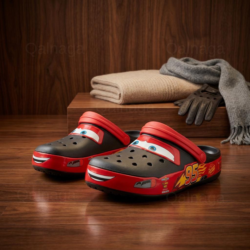 adult clog lightning mcqueen crocs adults size 10