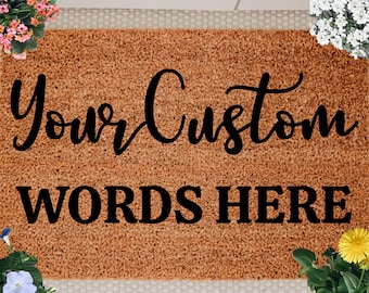 Personalized Doormat, Custom Door Mat,  Personalized Gift, Custom Gifts, Housewarming Gift, Welcome Mat, Birthday Gift, Christmas Gift