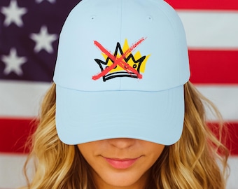 No King Hat, No Kings Protest Hat, Anti-Trump Protest Hat, No King Dad Hat, Trump Political Activist Hat