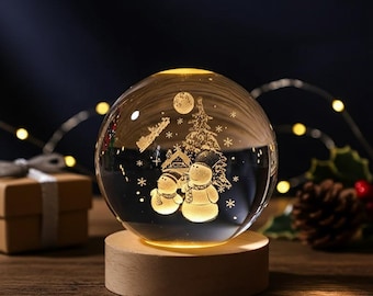 ZVO Sfera Di Cristallo 3D, Luce Notturna LED, Lampada Per
