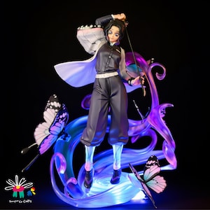 Shinobu Kocho STL File – Demon Slayer 3D Print Model | Anime Figure Statue for Collectors, Cosplay, and Display