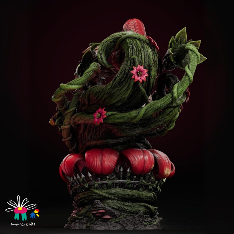 Gotham villain Poison Ivy STL statue for cosplay and décor