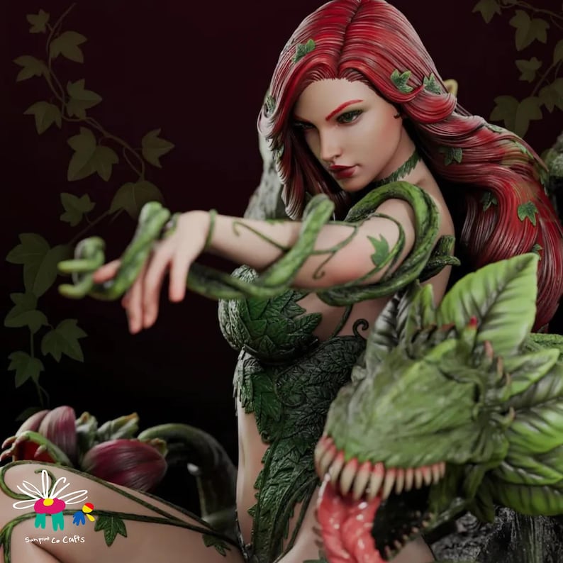 Poison Ivy bust STL file for collectors and DC fans