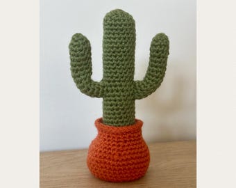 Patrón de crochet de cactus saguaro fácil