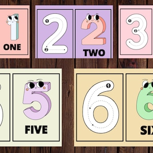 Number Flashcards 1-30: Kids Learning Activity (PDF Download