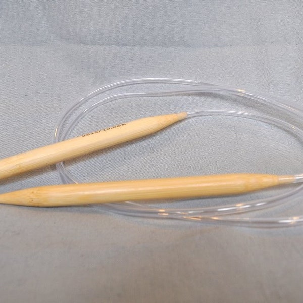 48 Inch Circular Bamboo Knitting Needle -  Size US 15