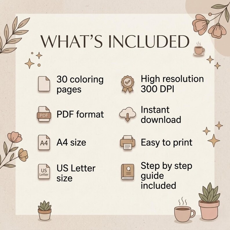 Cozy Girl Coloring Book for Adults and Teens | Cute Hygge Girl Coloring ...