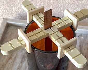 Universal Candle Wick Placer, Wooden Wick Holder for Candle Making, Single Wick Centering Tool, Candle Supplies