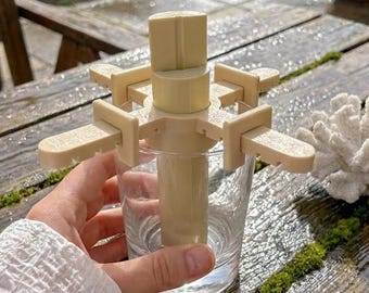 Adjustable Wick Centering Tool for Candle Making, Universal Wick Setter for Cotton and Wooden Wicks, Fits Different Candle Vessels