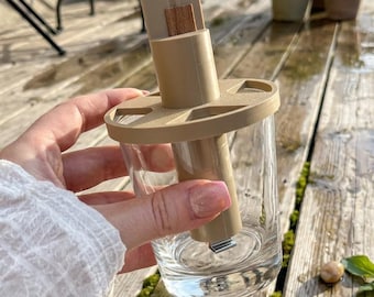 Universal Wick Centering Tool, Adjustable Wick Setter for Cotton and Wooden Wicks, Candle Making Tool for Various Vessels