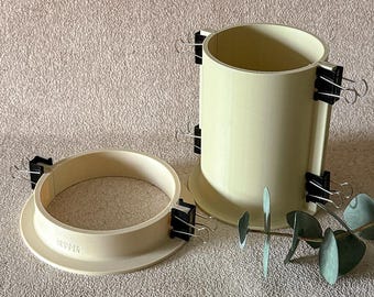 Caja de molde de silicona reutilizable con base, caja de cilindro maestro de molde para fabricantes de moldes de silicona, marco de carcasa de molde, marco para fabricación de moldes