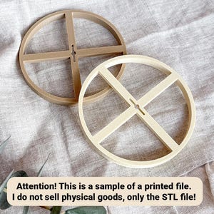 Cross-Shaped Wooden & Cotton Wick Holders – Set of 7 STL Files | Compatible with Various Candle Vessels | Digital Download for Candle Making
