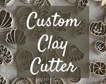 Custom Polymer Clay Cutter | 3D Printed Personalized Design Logo Stamp | Custom Stamp | Custom Cookie Cutter | Polymer Clay Cutters