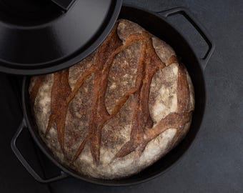 5.5 QT Hand Made Enameled Dutch Oven - Made in the USA