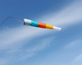 100 cm SANNY BEACH Wind cone, flag made from 100 % made from a recycled paragliderer, wind sock