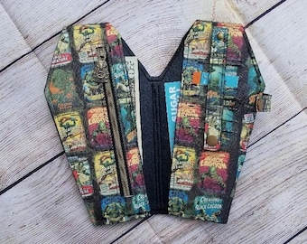 Coffin Wallet, Black Lagoon, Witchy, Occult, Faux Leather, Custom, Goth, Moon, Bifold, Spooky vibe, Halloween, Tarot, Creature, Monster