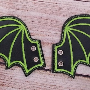 Shoe wings, Bat wings, Bats, Frickin bats, Goth boots, shoe decor, witchy, gothy, spooky, ouija, boot fashion, wing
