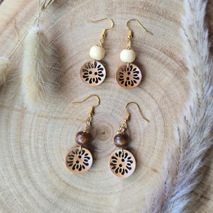 Acquista Orecchini pendenti creativi in ​​legno cavo per donna in Italia a partire da 5.02