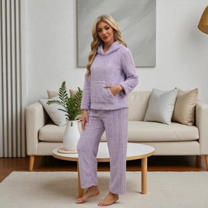 Women&#39;s Pyjama Set,  Two-Piece Suit, Casual Hoodie Homewear, Soft And Fashionable Gift