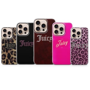 Rosa leopardmönster Y2K-skal | Flickigt glamoröst estetiskt iPhoneskal | Starkt rosa djurtrycksfodral | Diva-stil från 2000-talet